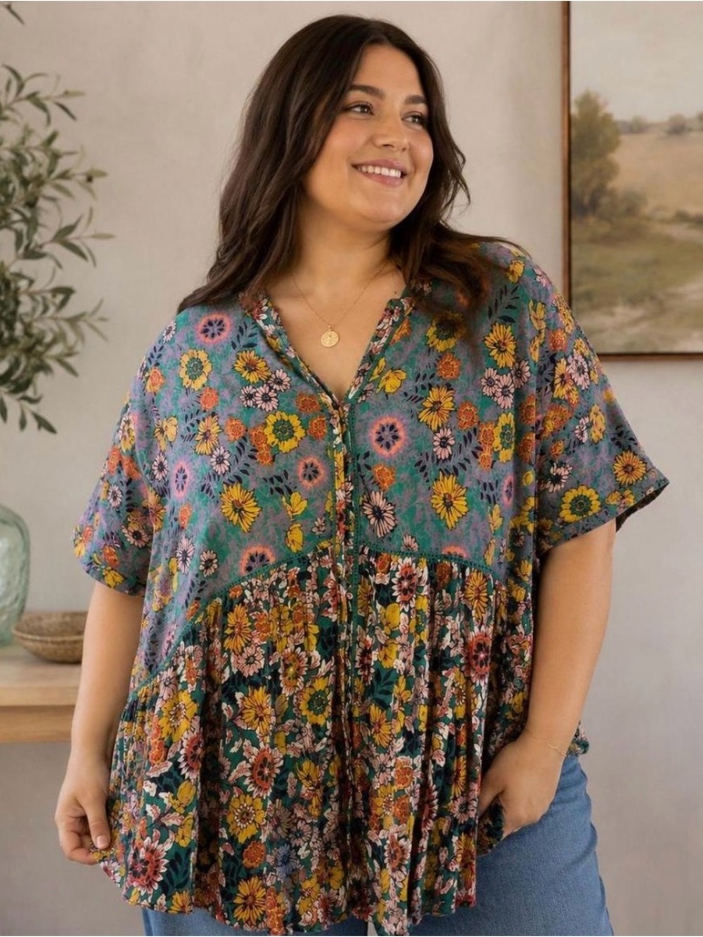 Anthropologie Women's Multi Blous